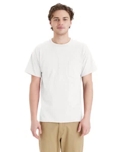 Hanes 5290P Unisex Essential Pocket T-Shirt - Picture 1 of 6