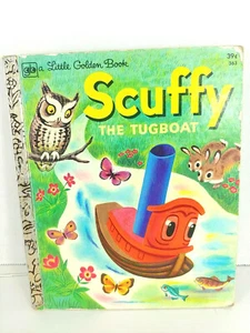 1973 ~ Scuffy The Tugboat ~ by Gertrude Crampton ~ A Little Golden Book - Picture 1 of 6