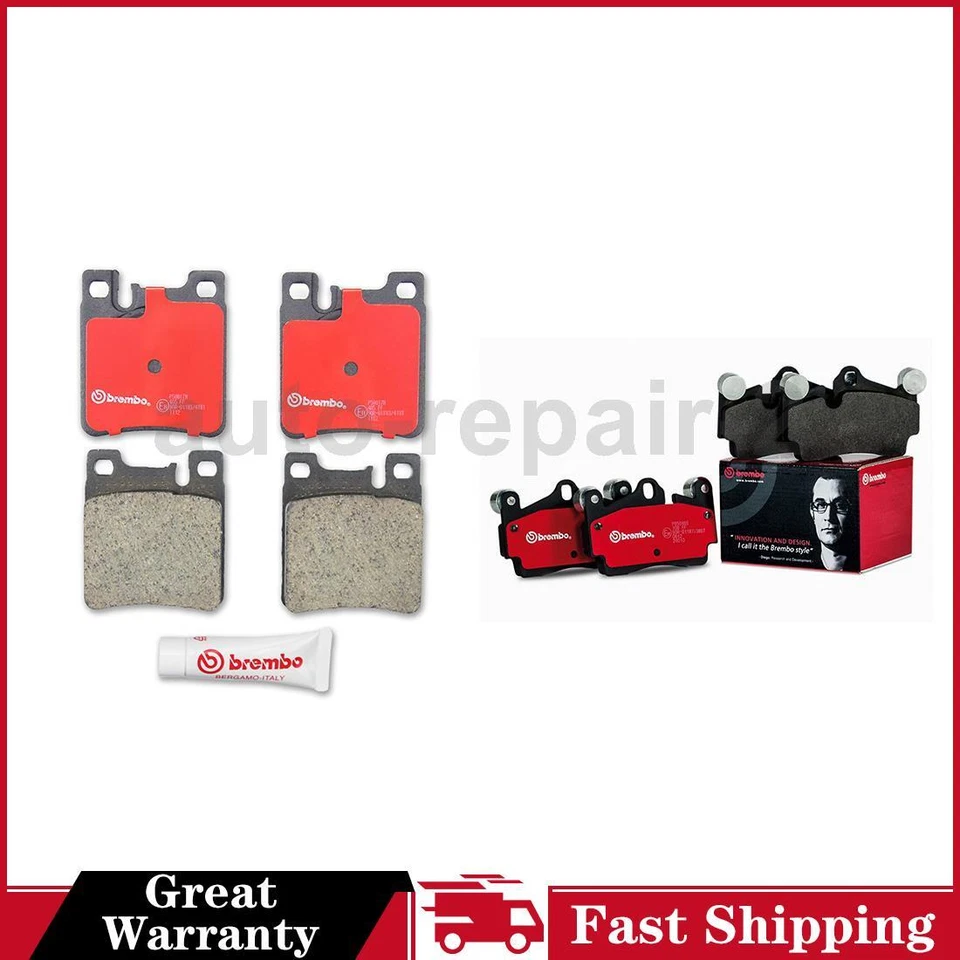 Juego de pastillas de freno de disco delanteras traseras Brembo 1992~1993 Mercedes-Benz 300SD Foto 1 de 4