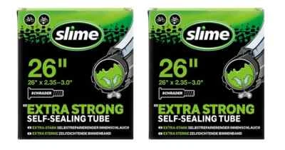 2x Slime Smart Self-Sealing Bicycle MTB Inner Tube | 26 x 2.35 - 3.0 | Schrader - Image 1 of 4