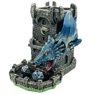Old School Dice: Dragon's Fury Dice Tower - Blue Dragon - Picture 1 of 6