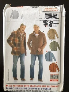 Burda 8135 Sewing Pattern Mens Tweed, Fleece, Wool Jacket Zip UNCUT Sizes 34-50 - Picture 1 of 2