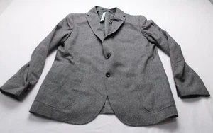 Zanetti Lavorazione Sartoriale Men's Suit Jacket LC7 Grey/Black Size 2XL/ 46 NWT - Picture 1 of 5