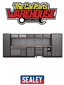 Sealey APMSSTACK15W Modular Storage System Combo - Pressed Wood Worktop Garage - Picture 1 of 11