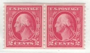 Sc# 444 Two Cent Wash. Coil Pr. MNH - Imagen 1 de 2