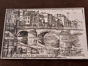 Ink André Simon Artist Lorraine Metz Bridge St Georges - Picture 1 of 3