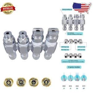 Versatile Jrod Pressure Washer Nozzle with 4 Modes - Fits 5-6 GPM Washers - Picture 1 of 9