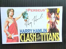 "CLASH OF THE TITANS" HARRY HAMLIN "PERSEUS" AUTOGRAPHED 3X5 INDEX CARD