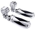 Drop Iron Footrest Set Chrome Highway Pegs 32mm for Harley 11⁄4"" B-GOODS