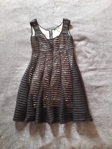 Women Ladies Party Evening Cocktail Business Office Royal Black Dress UK 10/M - Picture 1 of 5