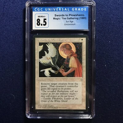 MTG Ice Age Swords to Plowshares CGC 8.5 NM/Mint+  1995 - Image 1 of 2