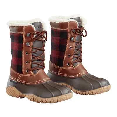 Baffin Jasper CANAW002 Bota de Invierno Mujer 8 Marrón Cuadros Imitación Piel Impermeable PQ220 Foto 1 de 4