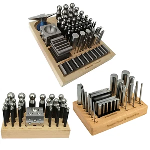 BRAND NEW DOMING DAPPING TOOL BLOCK PUNCH SET | RELIABLE FORMING SHAPING KIT - Picture 1 of 4