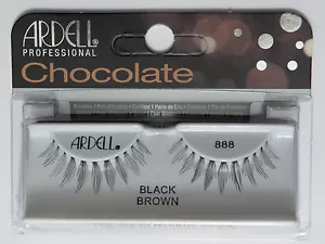 (LOTE DE 3) pestañas profesionales ARDELL chocolate negro marrón 888 - Imagen 1 de 2