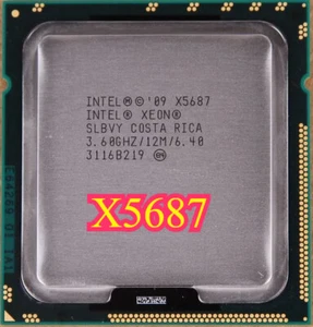 Intel Xeon X5687 3.6 GHz 12 MB Quad-Core Socket 1366 CPU Processor - Picture 1 of 3
