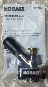 Kobalt Inline Ausblaspistole - 1/4 NPT - Modell: 5091990 - Brandneu Versiegelt - Bild 1 von 3