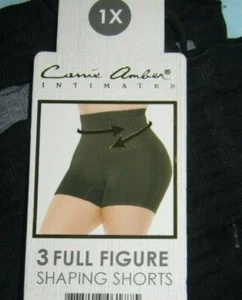 Cami Amber 3Pack Seamless Shaping Shorts Sz 1XL Color Black ,Gray - Picture 1 of 6