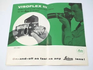 Leica Visoflex III and Focusing Bellows II Leaflets - Picture 1 of 3