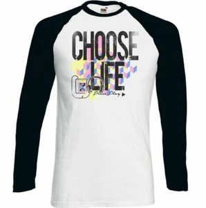 Choose Life Press Play Mens Retro Music T-Shirt Wham Headphones Cassette 80s Top - Picture 1 of 8
