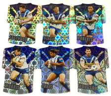 2009 SELECT NRL CLASSIC CARD FOIL JERSEY DIE CUT FULL TEAM SET (6)-BULLDOGS