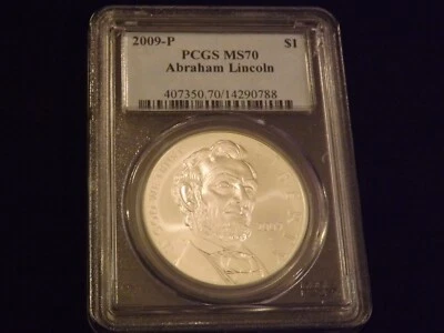 2009-P   $1    Abraham Lincoln        PCGS  MS 70 - Image 1 of 2