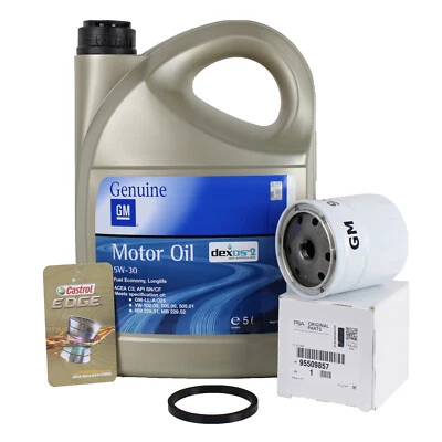 Original Opel Serviceset Ölwechsel 5 Liter 5W30 Astra Vectra Meriva + 95509857 - Bild 1 von 4