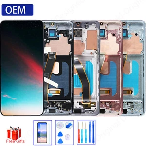 Sostituzione schermo display LCD OLED OEM per Samsung Galaxy S20 SM-G980 SM-G981 - Foto 1 di 49