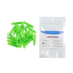24 X Archery Arrow Nock Inserts Push-in ID6.2mm Plastic DIY Arrow Shaft Shooting - Picture 1 of 21