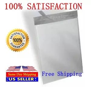 200 Kombi 100 9X12 & 100 10X13 Weiß Poly Versandtaschen Selbstversiegelnd Versandtaschen - Bild 1 von 1