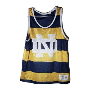 Camiseta deportiva vintage de Notre Dame ORIGINAL LIGA ROPA UNIVERSITARIA M amarilla azul rara - Imagen 1 de 9