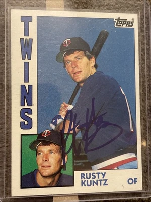 1984 Topps - Rusty Kuntz Auto Minnesota Twins Chicago White Sox Detroit Tigers - Image 1 of 3
