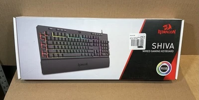 Red Dragon Shiva Wired Gaming Keyboard Model K512RGB-1 Back Lit New Sealed Box - Image 1 of 4