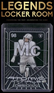 2024 Panini Obsidian #5 Maxx Crosby Atomic Initials - Picture 1 of 2