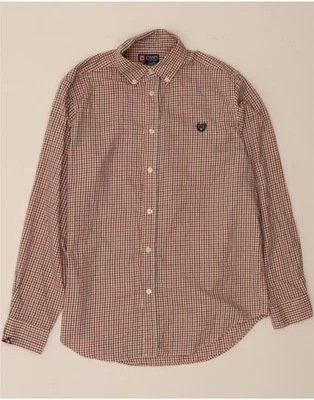CHAPS Boys Shirt 15-16 Years XL Red Check Cotton AX06 - Image 1 of 3