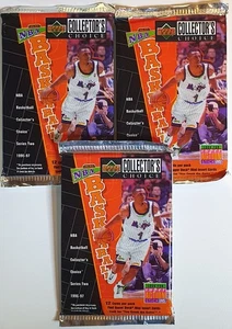 Lot of 3 x 1996 UD Collector's Choice Basketball Series 2 Pack - Pull Kobe RC? - Picture 1 of 2