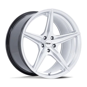 (1) 20x10.5 +38 TSW TW007 Esprit 5x120 Hyper Silver W/ Machined Face Wheel - Picture 1 of 3