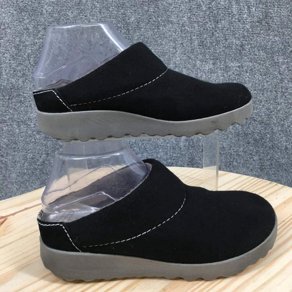 Dansko Clogs Womens 36 Black Lucie Round Toe Slip On Casual Polyester Blend - Image 1 of 4