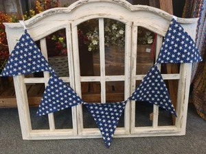 NEW 38" Handmade Patriotic Banner Bunting Decor - Picture 1 of 5