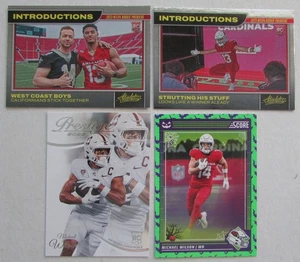 Michael Wilson 4 Karten Lot Arizona Cardinals Stanford NFL - Bild 1 von 2