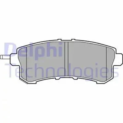 Pastillas de freno semimetálico LP2447 DELPHI para NISSAN PATROL VI - Imagen 1 de 4