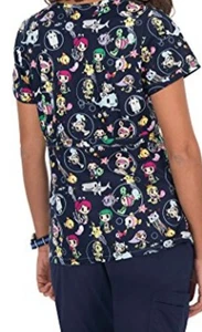 KOI X TOKIDOKI MEDICAL SCRUB TOP - DEEP SEA UNDERWATER FRIENDS SIZE XS - Picture 1 of 14