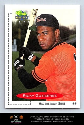 1991 Classic Best BASEBALL #55 Ricky Gutierrez - Image 1 of 2