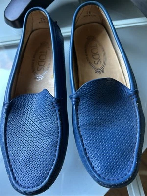 G2U TODS Mujer Zapatos Azul Chiaro Cuero Gommino Mocasín de conducción Suela gordita Italia Foto 1 de 4