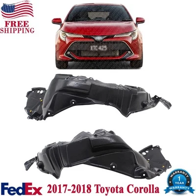 Forros guardabarros delanteros para Toyota Corolla iM 2017-2018 interior izquierdo y derecho Foto 1 de 4