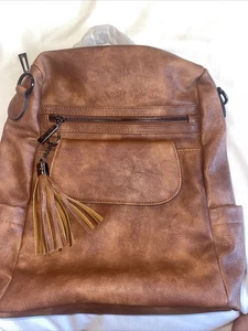 OPAGE Mochila Cartera de Cuero para Mujer Moda Borla 13 pulgadas de Altura, Nueva - Imagen 1 de 7