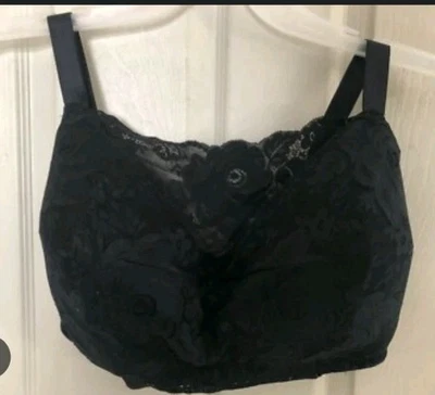 Comfort Choice Black Bra Size 42B No Wire Full Coverage 27-0120-9 NIB - Image 1 of 3