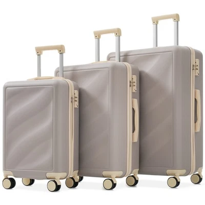 Luggage Set 3 Piece,Lightweight Durable ABS Suitcases with Spinner Wheels  - Image 1 of 4