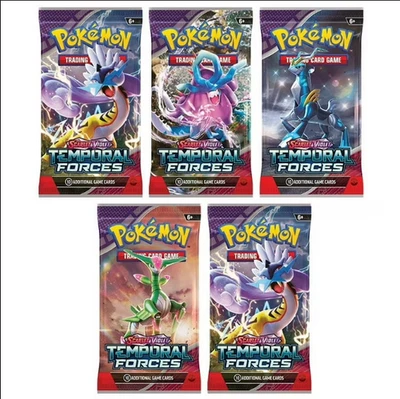 Pokemon Juego de Cartas Coleccionables Fuerzas Temporales Escarlata y Violeta x1 Booster Pack Sellado Foto 1 de 2