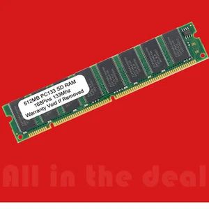 512MB PC133 SDRAM DIMM 168-PIN non-ecc Desktop Memory - Picture 1 of 1