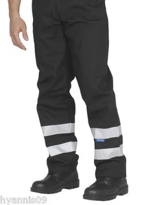 Hi visibility High Viz trousers reflective waterproof work-wear HVS461 - Picture 1 of 6
